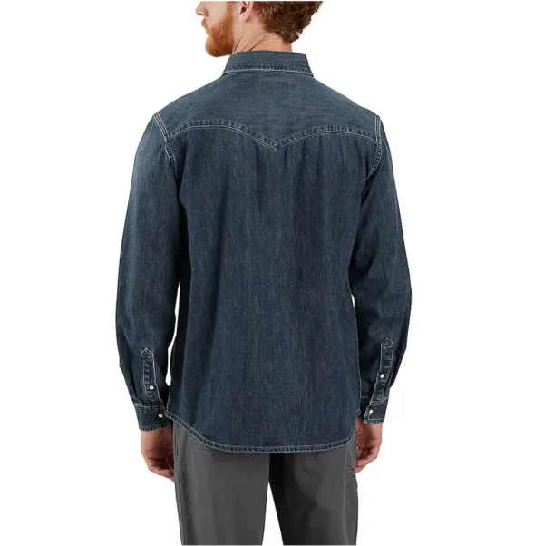 CARHARTT Denim Long-Sleeve Snap - Image 2