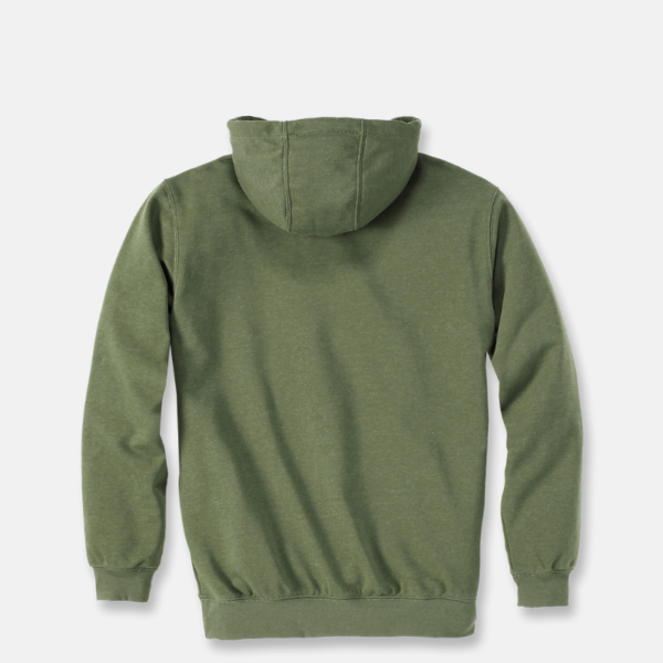 CARHARTT Logo Graphic Hoodie –Chive heather - Image 2