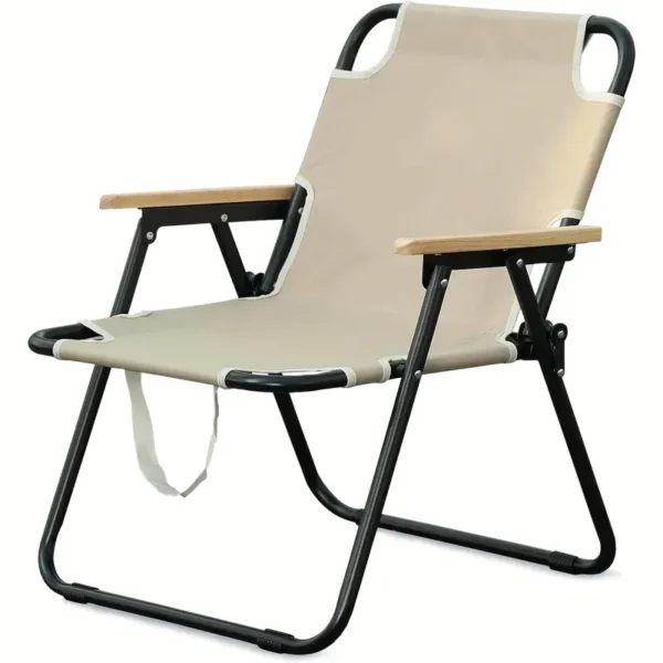LFO folding chair with wood handles