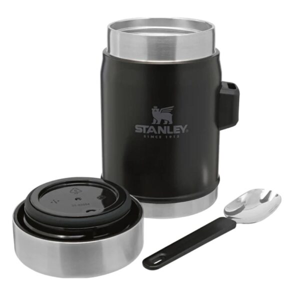 Stanley Classic Food Jar + Spork, 0.4 lt, Matte Black Pebble