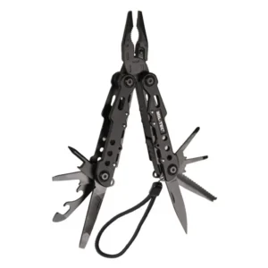 Mil-Tec Black Cobra Πολυεργαλείο με Μηχανισμό Κλειδώματος Μαύρο σε Θήκη Large