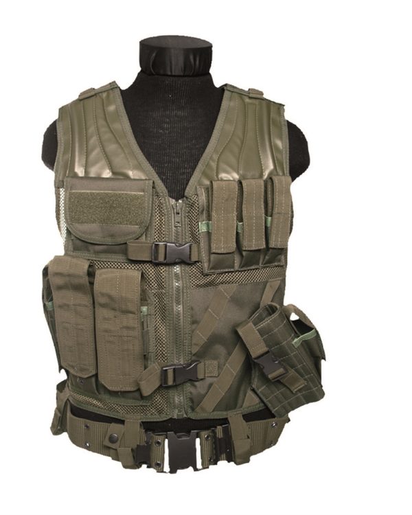 USMC OD COMBAT VEST WITH BELT