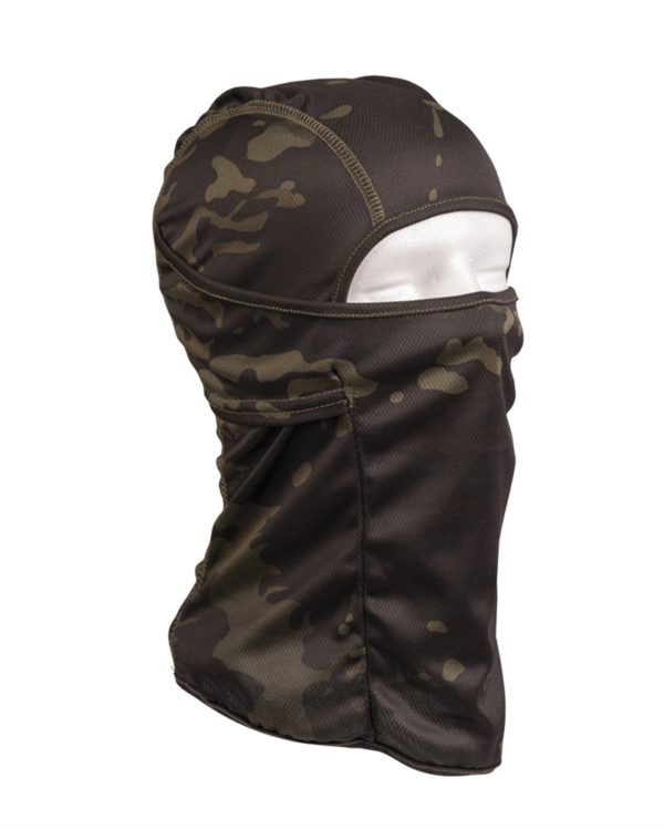 Mil-Tec  MULTITARN® BLACK TACTICAL BALACLAVA OPEN