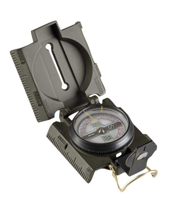 Mil-Tec US OD METAL COMPASS WITH LED LIGHT