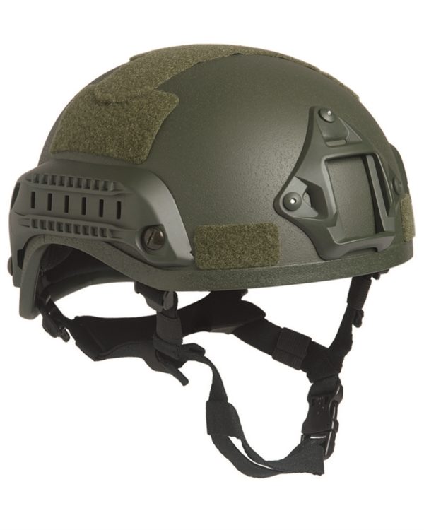 Mil-TecUS OD COM.HELMET WITH RAIL M.I.C.H. 2001