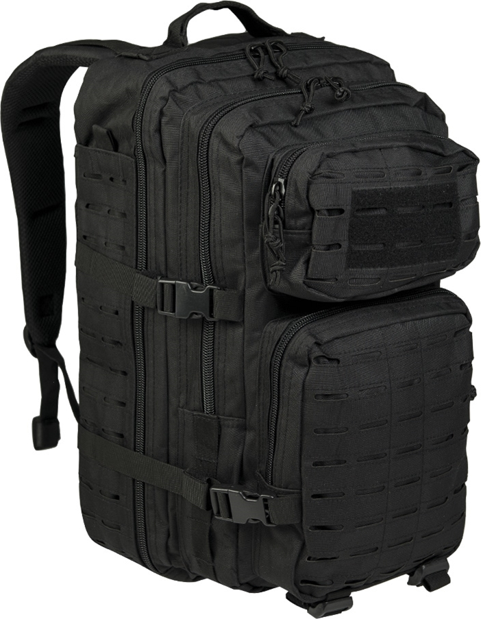 Mil-Tec US Laser Cut Assault Backpack Large Black 36lt