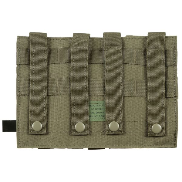 MFH  Ammo Pouch, triple, "MOLLE", OD green