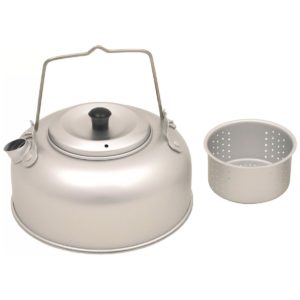 Fox Outdoor Teakettle, with tea strainer, Aluminium, 950 ml (1 Qt)