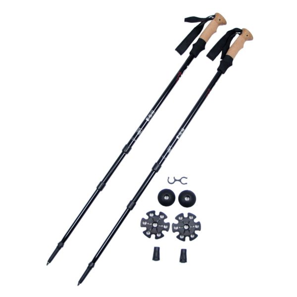 Aluminium Trekking Poles, cork handle (ΖΕΥΓΑΡΙ)