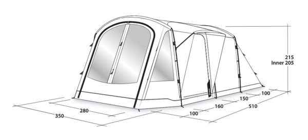 Outwell - Nevada 5P Tent  - 5 Person