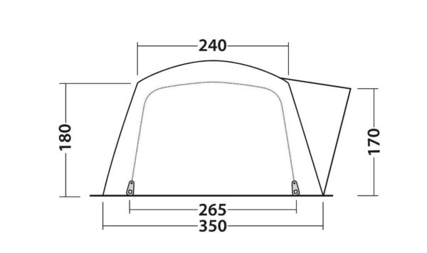 Outwell - Nevada 5P Tent  - 5 Person