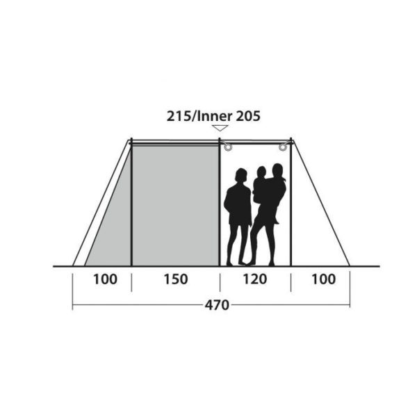 Outwell - Nevada  4P Tent  - 4 Person