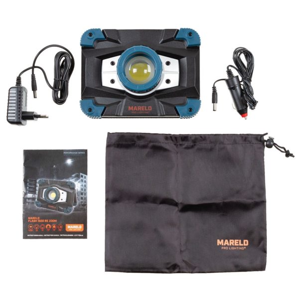 MARELD Work Lamp, 1500 RE ZOOM, rechargeable