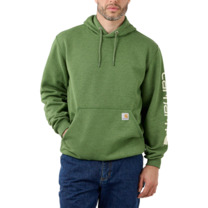 ΦΟΥΤΕΡ CARHARTT MIDWEIGHT SLEEVE LOGO HOODED/Arborvitae Heather