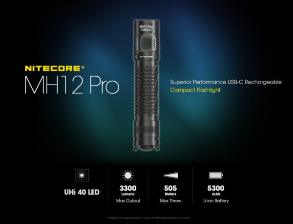 ΦΑΚΟΣ NITECORE MULTI TASK HYBRID MH12PRO 3300 Lumens