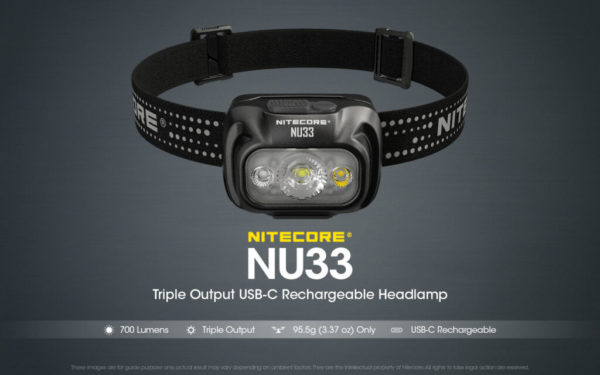 ΦΑΚΟΣ ΚΕΦΑΛΗΣ NITECORE NU33 700 LUMENS