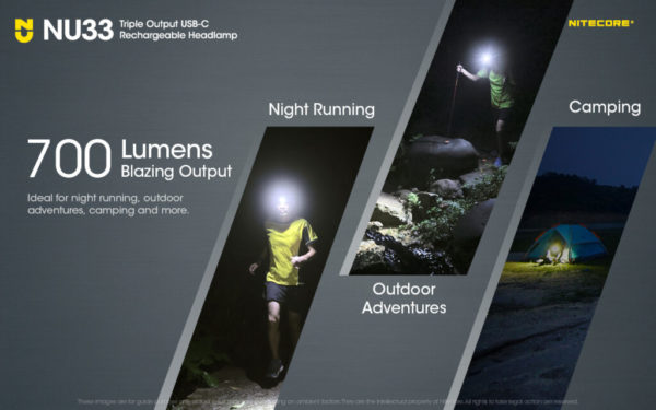 ΦΑΚΟΣ ΚΕΦΑΛΗΣ NITECORE NU33 700 LUMENS